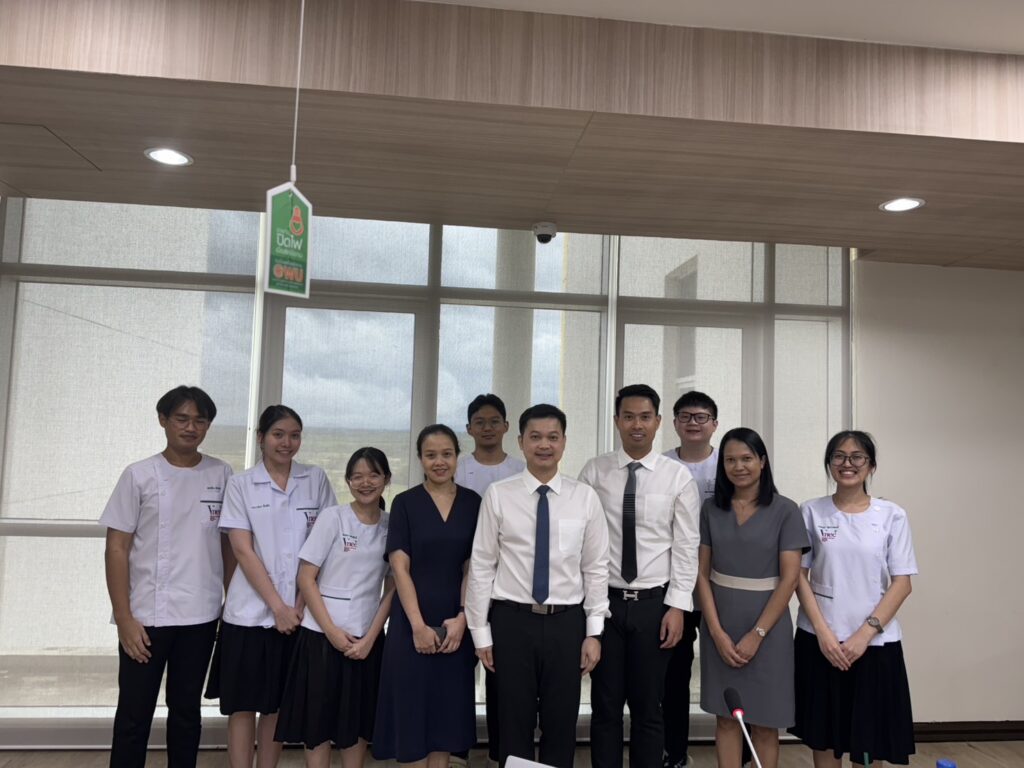 Noon Meeting for the fifth-year medical students undergoing elective rotations at Walailak University Hospital