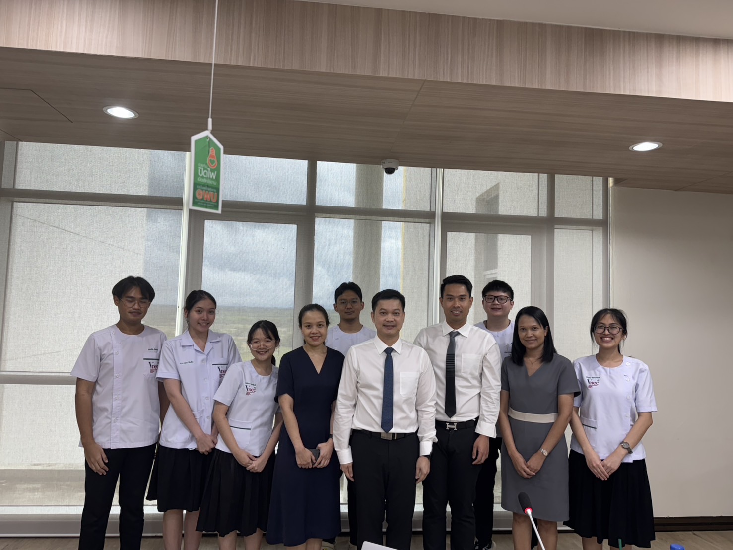 Noon Meeting for the fifth-year medical students undergoing elective rotations at Walailak University Hospital