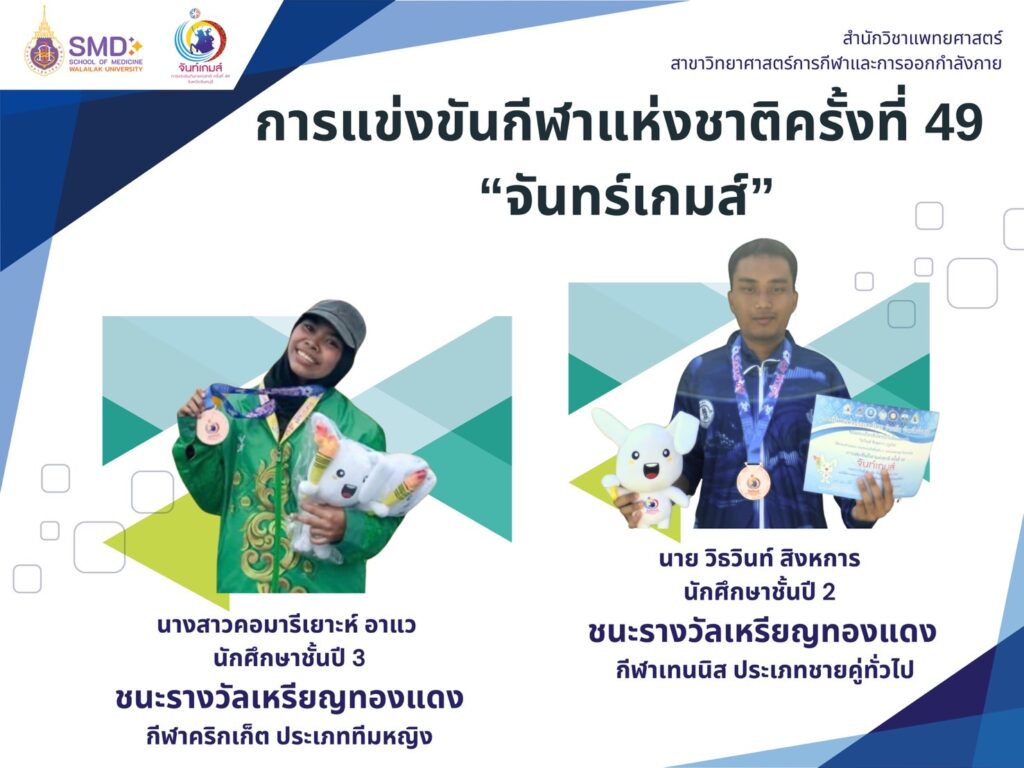 นักศึกษาผู้มีความสามารถด้านกีฬาได้เข้าร่วมการแข่งขันกีฬาแห่งชาติ “จันท์เกมส์” ณ จังหวัดจันทบุรี