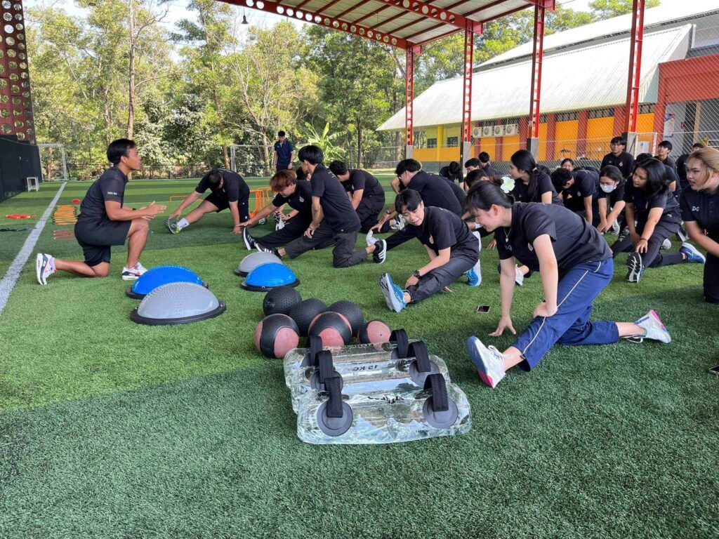โครงการเสริมทักษะวิชาชีพของนักศึกษาหลักสูตรวิทยาศาสตรบัณฑิต สาขาวิทยาศาสตร์การกีฬาและการออกกำลังกาย พัฒนาศักยภาพด้านการจัดโปรแกรมการฝึกซ้อมสำหรับนักกีฬาเพื่อการแข่งขัน