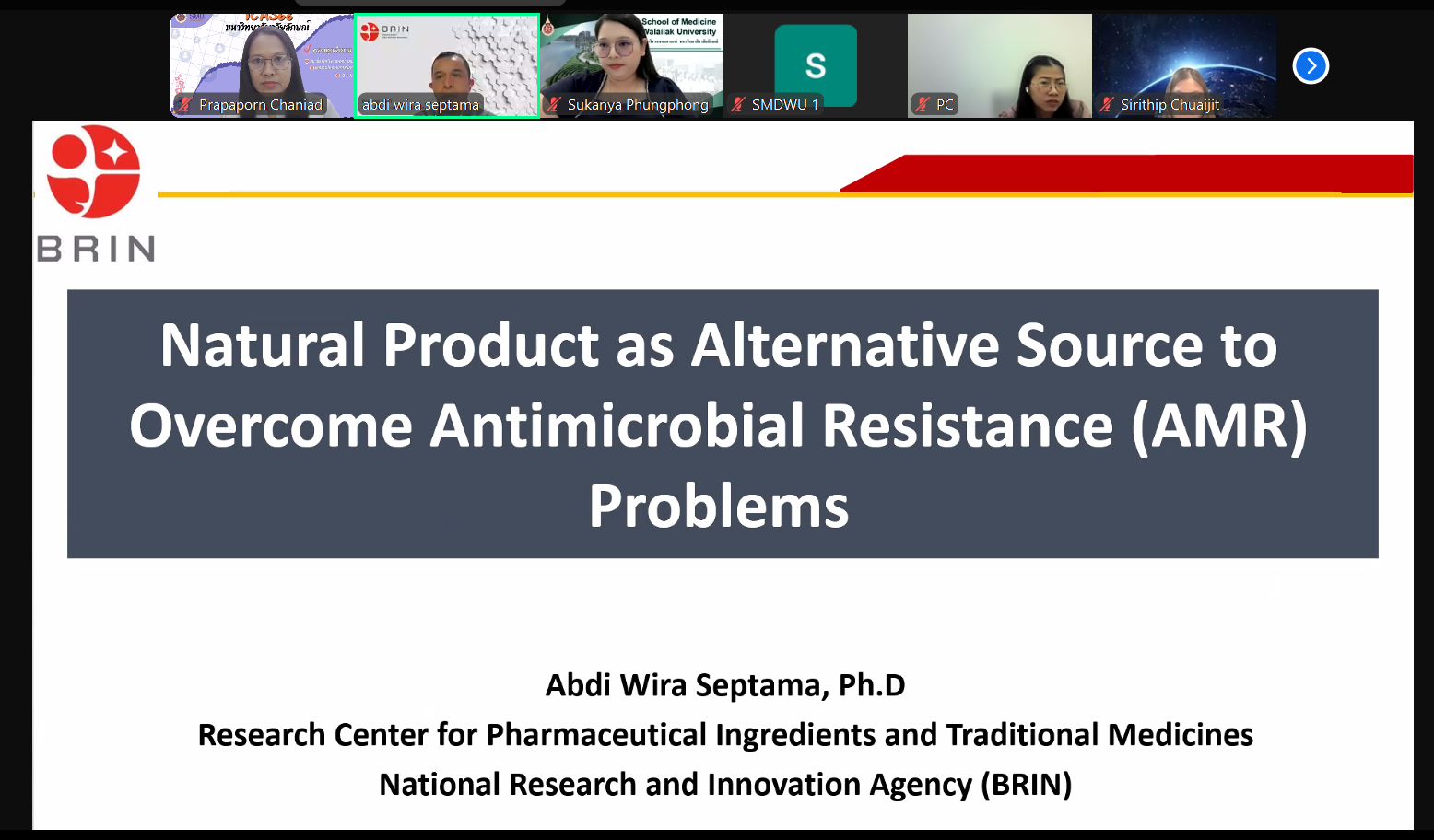 The School of Medicine, in collaboration with the Center of Excellence in Tropical Pathobiology organized an international academic seminar titled 'Natural Product as Alternative Source to Overcome Antimicrobial Resistance (AMR) Problems'