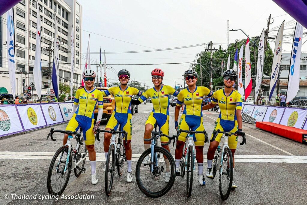 A medical student distinguished herself by securing 3rd place with ASEAN team category at the Tour of Thailand 2025 cycling competition