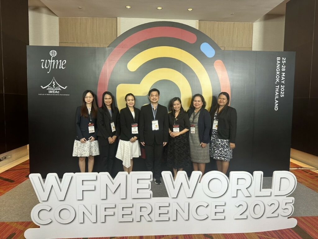 ทีมผู้บริหารสำนักวิชาแพทยศาสตร์ ม.วลัยลักษณ์ เข้าร่วมประชุมวิชาการระดับโลกด้านแพทยศาสตรศึกษา World Federation for Medical Education Conference 2025 (WFME 2025)