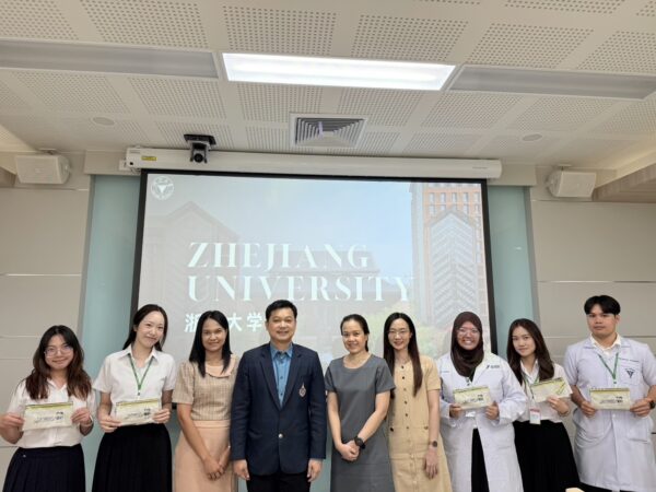 กิจกรรม Noon Meeting เสริมทักษะการศึกษาวิชาเลือกนักศึกษาแพทย์จากมหาวิทยาลัย Zhejiang University ประเทศจีน