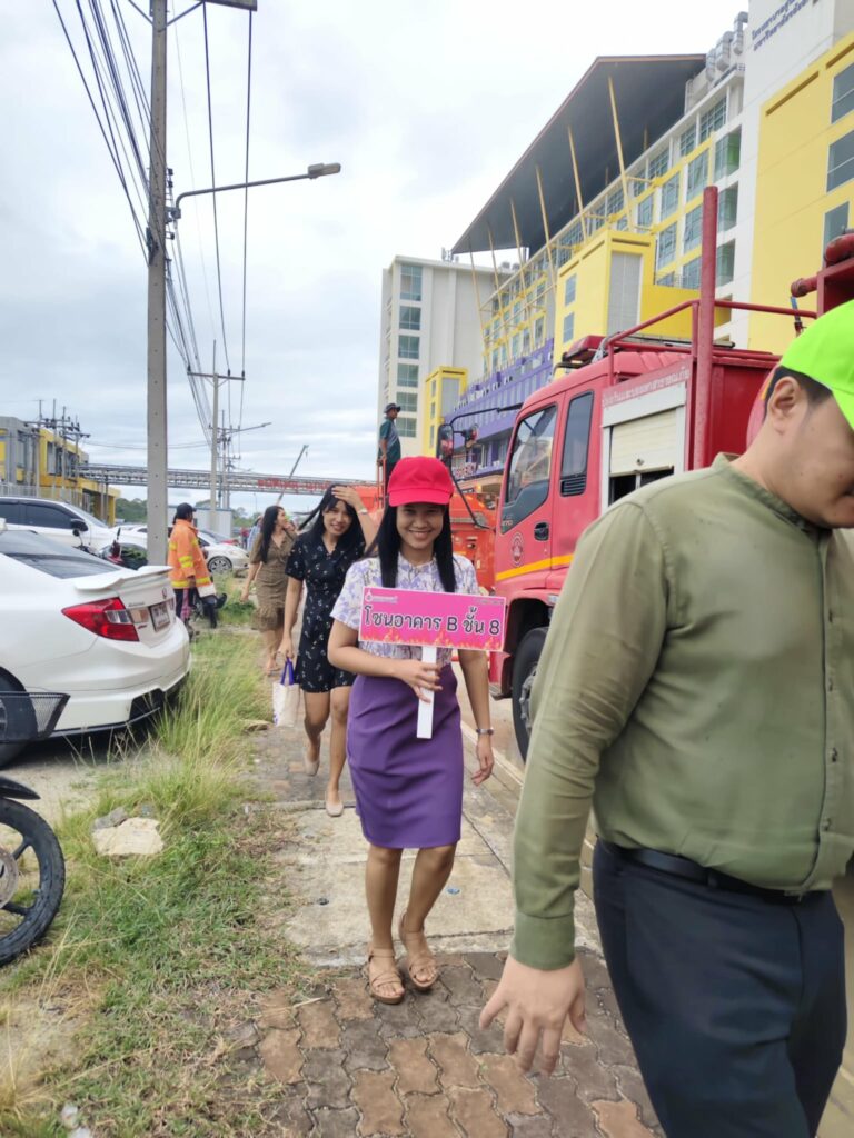 สำนักวิชาแพทยศาสตร์ ร่วมกิจกรรมซ้อมอพยพหนีไฟ ประจำปี 2568