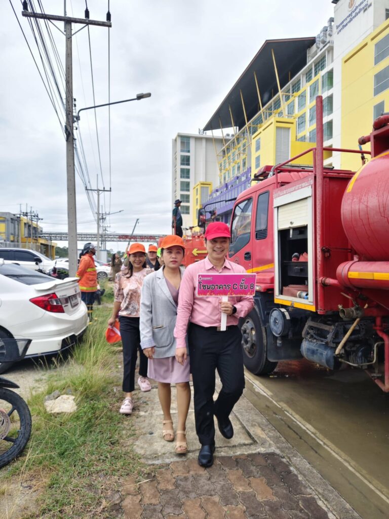 สำนักวิชาแพทยศาสตร์ ร่วมกิจกรรมซ้อมอพยพหนีไฟ ประจำปี 2568