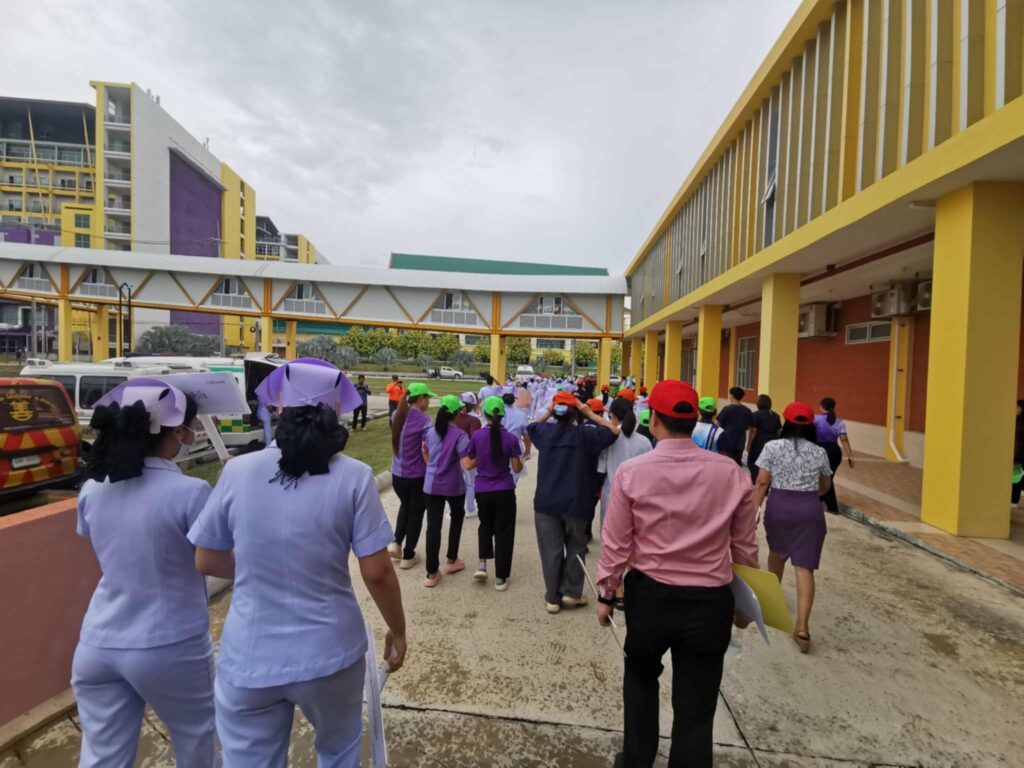 สำนักวิชาแพทยศาสตร์ ร่วมกิจกรรมซ้อมอพยพหนีไฟ ประจำปี 2568