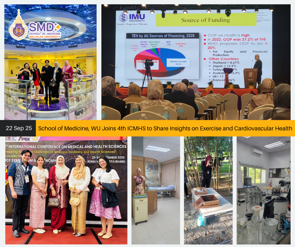 School of Medicine, WU Joins 4th ICMHS to Share Insights on Exercise and Cardiovascular Health