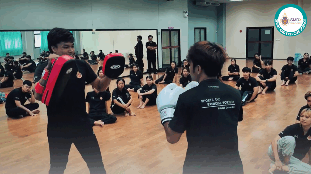 นักศึกษาวิทยาศาสตร์การกีฬาและการออกกำลังกาย ม.วลัยลักษณ์ เพิ่มทักษะโปรแกรมออกกำลังกายเพื่อสุขภาพและมวยไทย