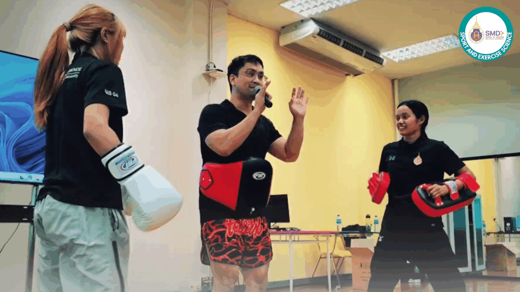 นักศึกษาวิทยาศาสตร์การกีฬาและการออกกำลังกาย ม.วลัยลักษณ์ เพิ่มทักษะโปรแกรมออกกำลังกายเพื่อสุขภาพและมวยไทย