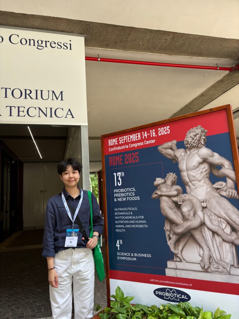 Faculty Member from the School of Medical Science Participates in “The 13th International Conference on Gut Microbiota and Functional Foods” in Rome, Italy