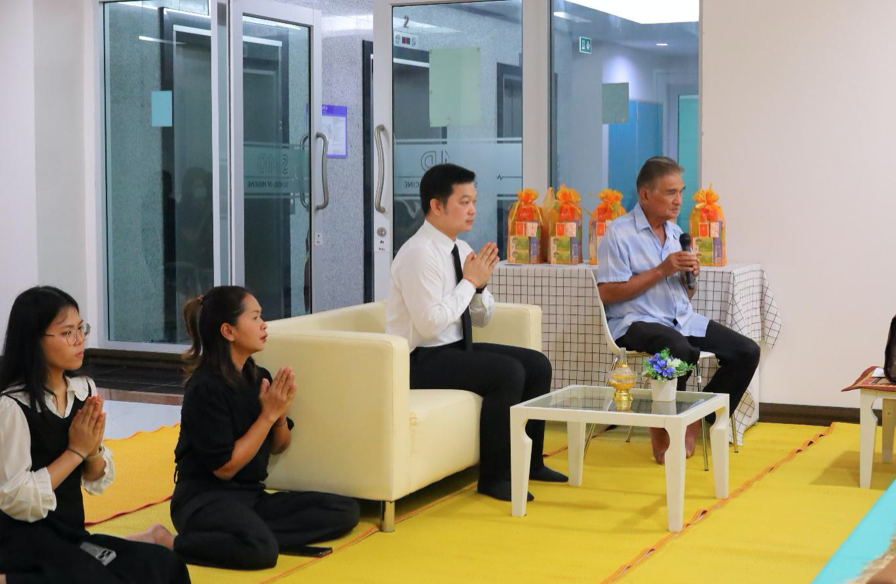 สำนักวิชาแพทยศาสตร์ มหาวิทยาลัยวลัยลักษณ์ โดยฝ่ายวางแผนและพัฒนาองค์กร จัดโครงการ “พิธีทำบุญเลี้ยงพระและกิจกรรมต้อนรับปีใหม่”