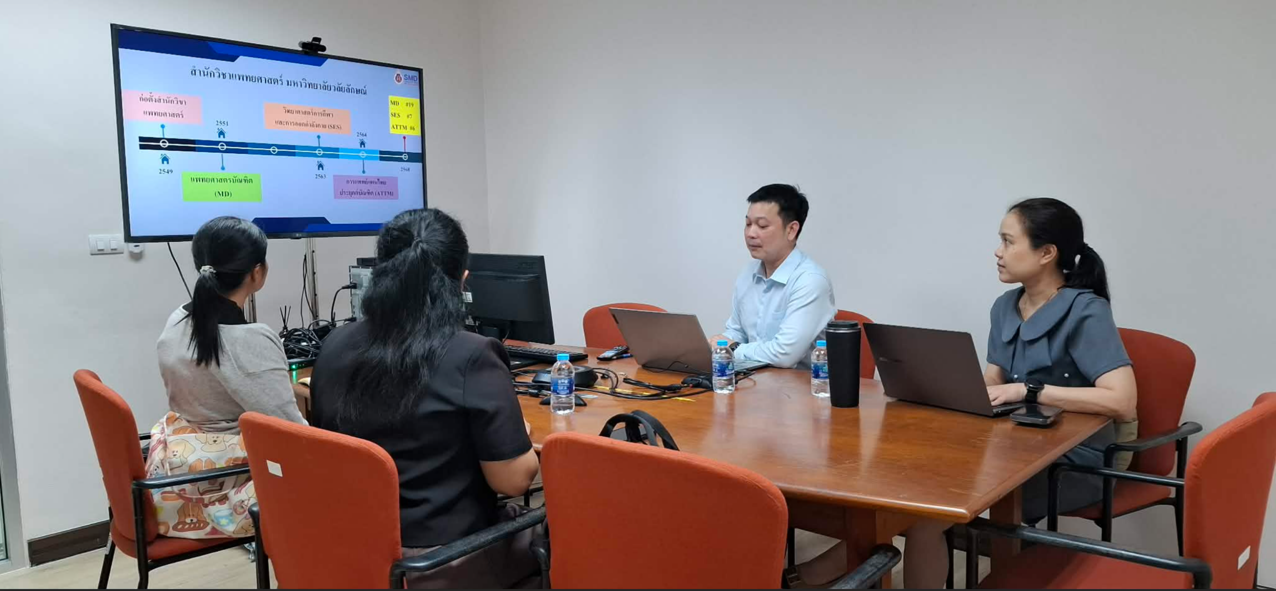 กิจกรรมผู้บริหารพบอาจารย์ใหม่สาขาวิชาการแพทย์แผนไทยประยุกต์