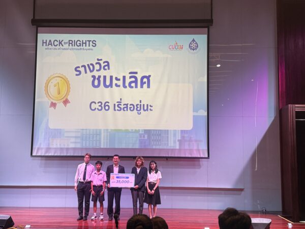 สำนักวิชาแพทยศาสตร์ ขอแสดงความยินดีกับนักศึกษาแพทย์ คว้ารางวัลชนะเลิศ Hack for Rights 2026 ด้วยนวัตกรรม “Elder Earn”