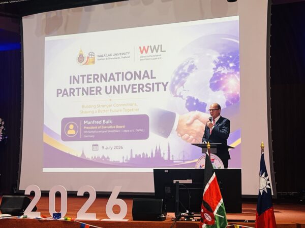 สํานักวิชาแพทยศาสตร์มหาวิทยาลัยวลัยลักษณ์เข้าร่วมงาน WU iDay 2026 นิทรรศการด้านกิจการต่าง ประเทศ มหาวิทยาลัยวลัยลักษณ์ระหว่างวันที่ 9–10 กรกฎาคม 2569
